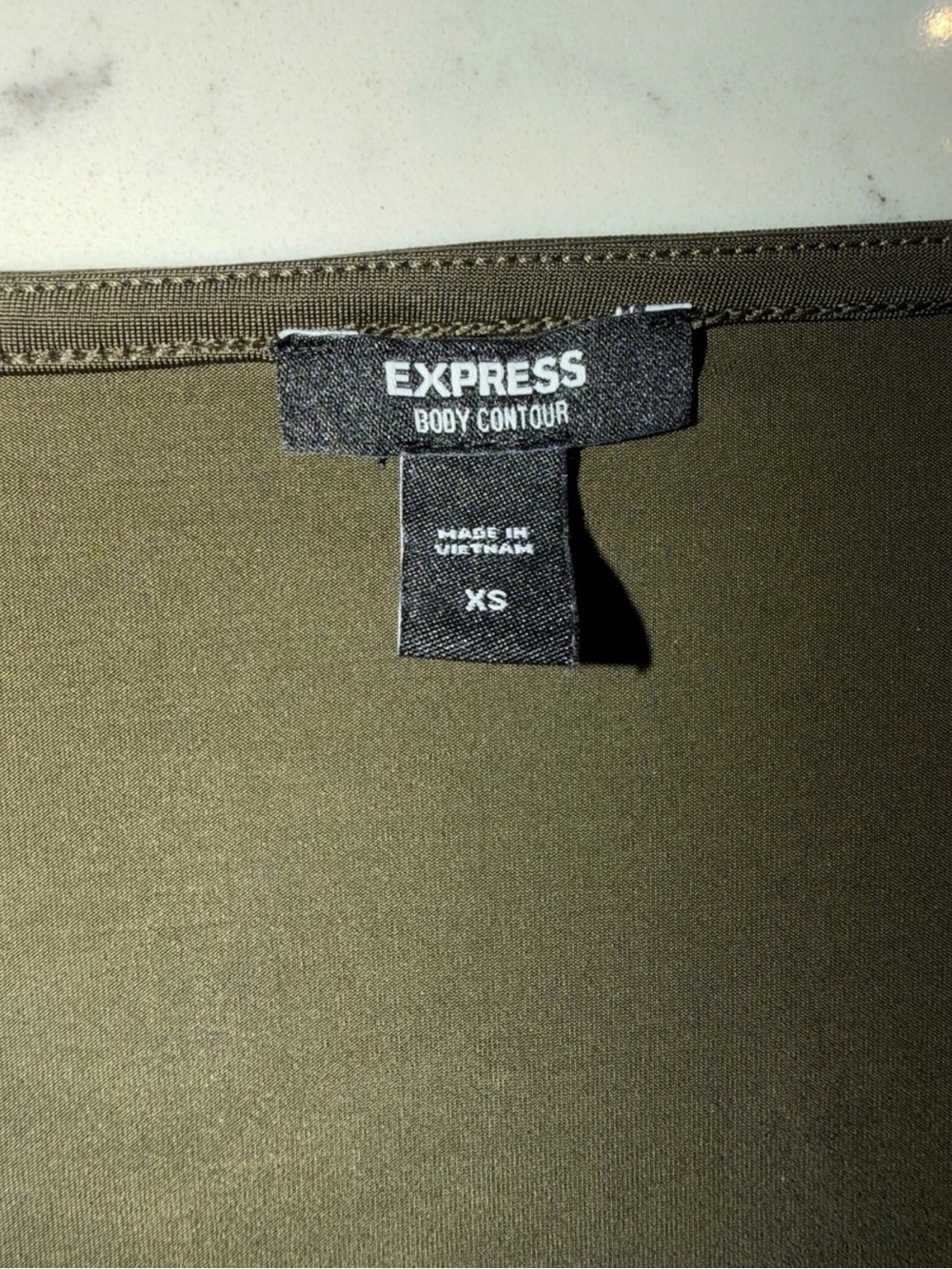 Express Body Contour V-Neck Long Sleeve Bodysuit Purple and Olive Green Size XS - Picture 8 of 8
